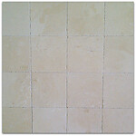 Crema Marfil Brushed & Chiseled Marble Tile - 12