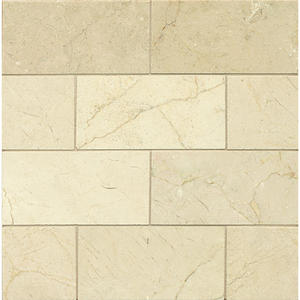 Crema Marfil Polished Marble Tile 2 7/8 x 12 x 3/8