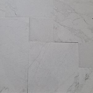 White Italian Travertine Tile Jumbo French Pattern
