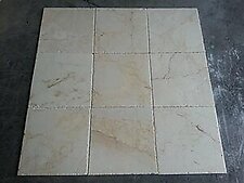Crema Marfil Antique Brushed & Chiseled Marble Tile 16 x 16 x 3/4 - (178 SQ. FT. Lot)