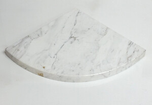 Volakas Polished Marble Bath Shower Corner Shelf