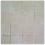 Crema Marfil Brushed & Chiseled Marble Tile - 12