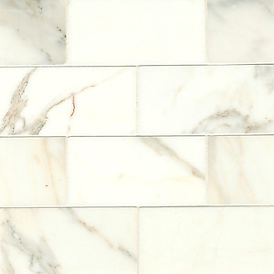 Calacatta Oro Polished Marble Subway Tile - 3