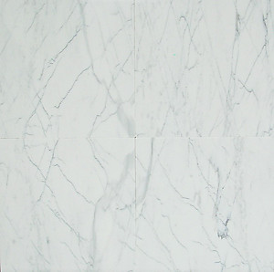 Statuario Venatino Polished Marble Tile - 12