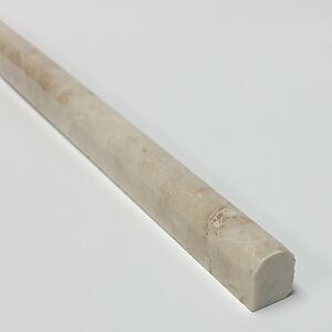 Cappuccino Polished Marble Pencil Molding - 3/4