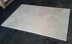 Crema Marfil Brushed Marble Tile 24