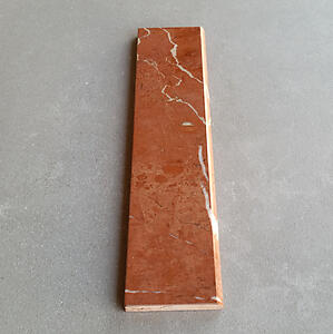 Rojo Alicante Polished Marble Tile Bullnose Baseboard Border - 3