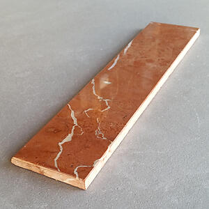 Rojo Alicante Polished Marble Tile Bullnose Baseboard Border - 3