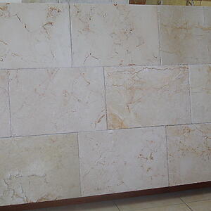 Crema Marfil Brushed & Chiseled Marble Tile 16