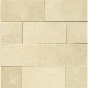 Crema Marfil Polished Marble Tile - 3 x 6 x 3/8