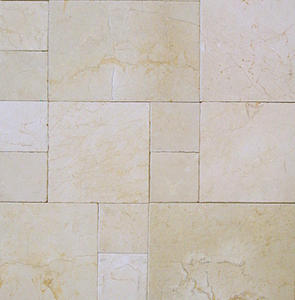 Crema Marfil French Pattern Opus Romano Chiseled Edge