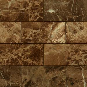 Emperador Dark Polished Marble Mosaic Tile - 3 x 6 x 3/8