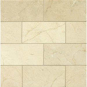 Crema Marfil Honed Marble Tile - 3 x 6 x 3/8