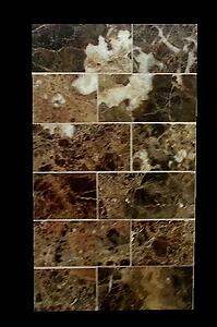 Emperador Dark Polished Marble Mosaic Tile - 3