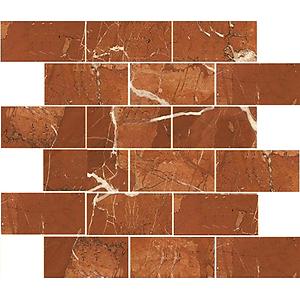 Rojo Alicante Polished Marble Subway Tile - 2 x 4 x 3/8