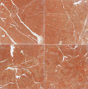 Rojo Alicante Polished Marble Tile - 6 x 6 x 3/8