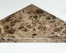 Emperador Dark Polished Marble Bath Shower Corner Shelf