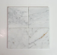 Calacatta Polished Marble Tile - 4 x 4 x 3/8