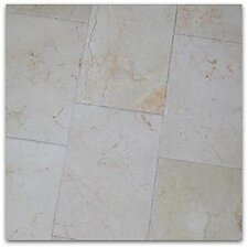 Crema Marfil Brushed & Chiseled Marble Tile 16 x 24 x 3/4 - (100 SQ. FT. Lot)