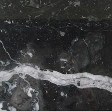 Nero Marquina Polished Black Marble Tile 12 x 12 x 3/8