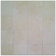 Crema Marfil Brushed & Chiseled Marble Tile - 12 x 12 x 3/8 (115 SQ. FT. Lot)