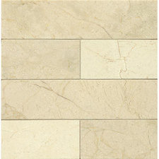 Crema Marfil Honed Marble Tile - 3 x 12 x 3/8