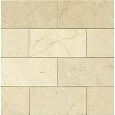 Crema Marfil Polished Marble Tile 2 7/8 x 12 x 3/8